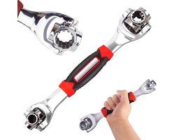T.R. Tools - Multifunctionele Dopsleutel / Ringsleutel / Steeksleutel - 8mm, 10mm, 11mm, 13mm, 14mm, 16mm, 17mm, 19mm