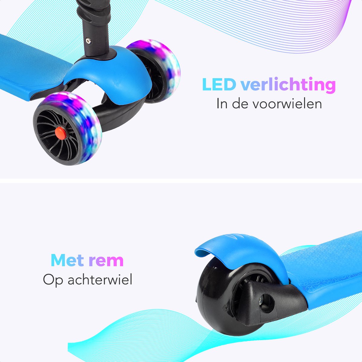 LifeGoods MultiRider Kinderstep - Step 3-8 Jaar - Blauw thumbnail 2