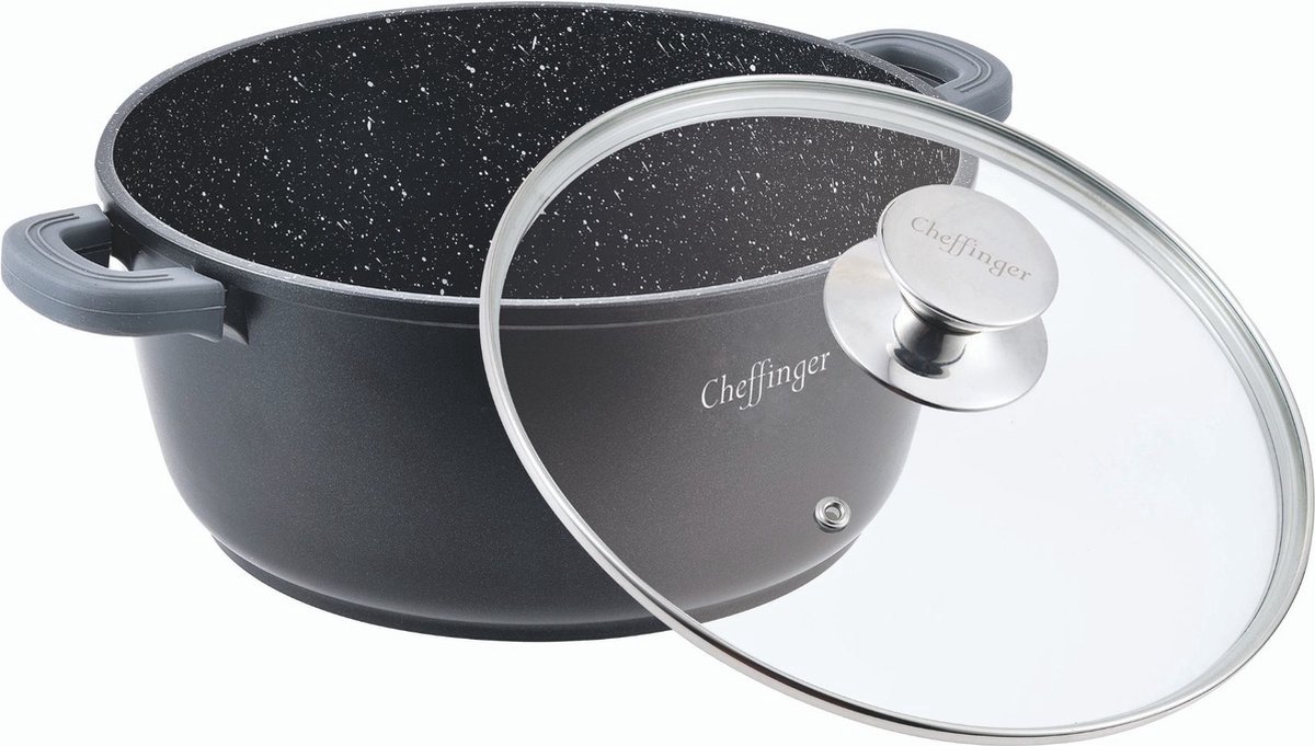 Kookpan - Diepe Pan met Deksel - 24 cm - 3.5L