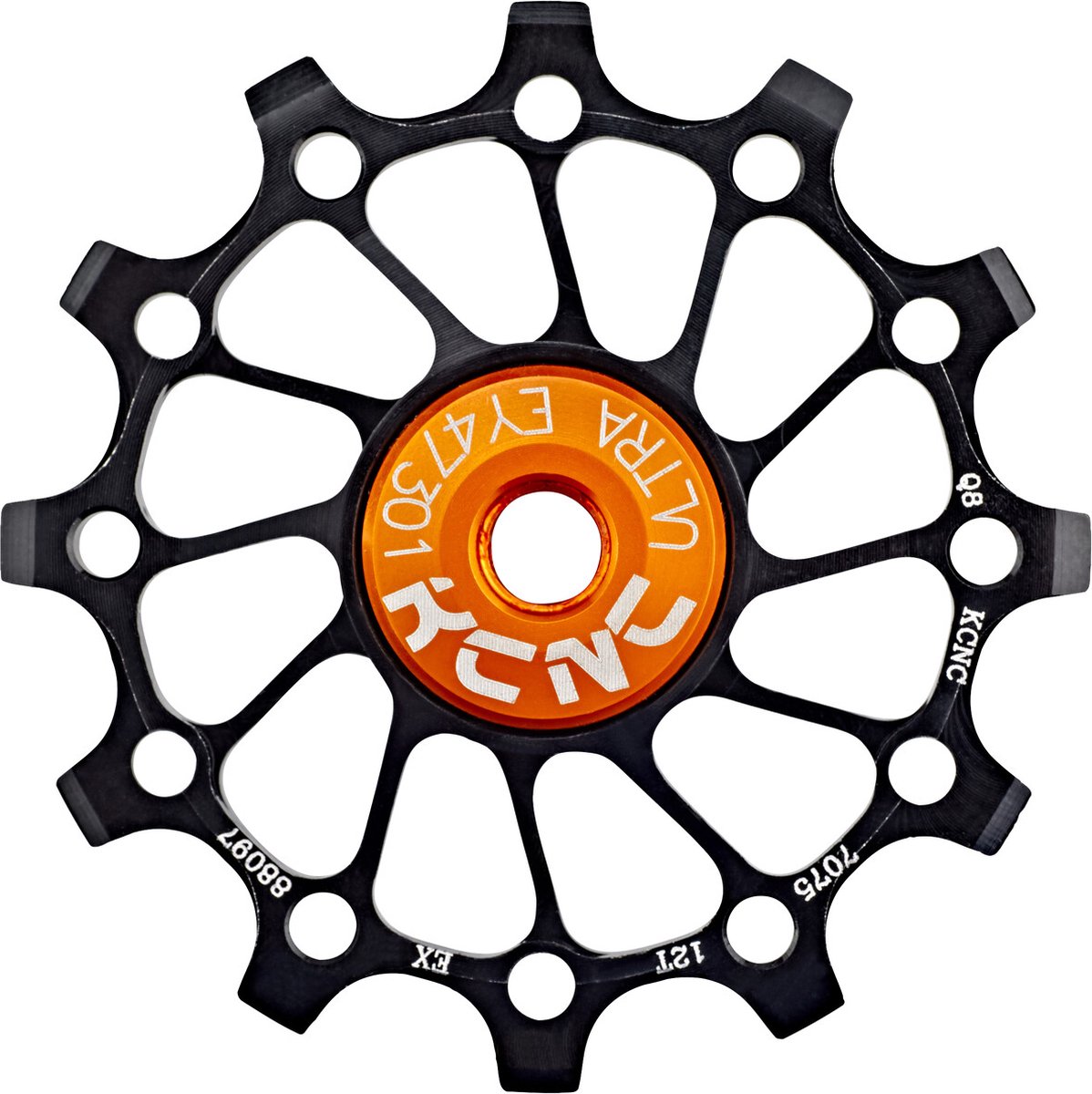 Kcnc Ultra Sram X-sync Long Teeth Narrow/wide 11-12s Derailleurwieltje Zwart 12t