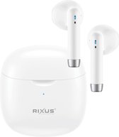 Rixus - Soundcore Bluetooth -draadloze oordoppen- Bluetooth v5.0 - Touch Control - 320mAh Batterij - Type -C USB -lader - 10 meter bereik - Wit