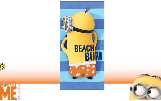 Minions Strandlaken - Beach Bum Handdoek 70 x 140 cm - Polyester