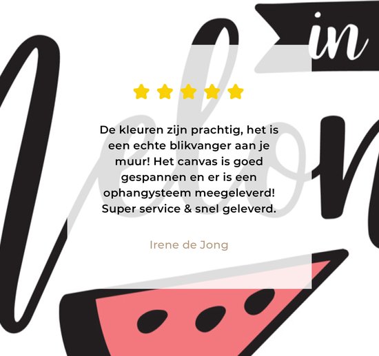 Tableau Peinture Citations - Proverbes - Tu es un dans un melon - 90x140 cm - Décoration murale