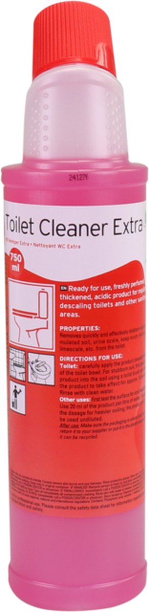 WC-ontkalker - Ready to use750ml - 1 fris geparfumeerd - roze - 1 stuks