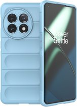 Coverup Hands-On Rugged Back Cover - Geschikt voor OnePlus 11 5G Hoesje - Lichtblauw