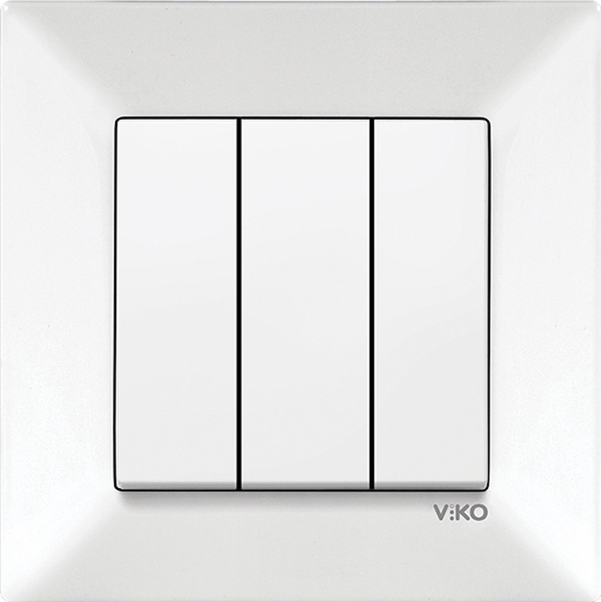Panasonic Viko-Serieschakelaar 3 line-Wit-Compleet