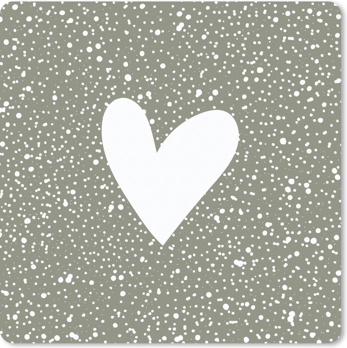 Muismat 30x30 cm - Mousepad Hart - Design - Liefde - Muismatten