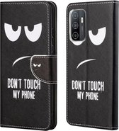 Coverup Book Case - Geschikt voor Samsung Galaxy A53 Hoesje - Don't Touch