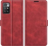 Coverup Deluxe Book Case - Geschikt voor Xiaomi Redmi 10 Hoesje - Rood