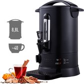 AREBOS Catering Koker 8,8 L | roestvrij Staal Warmwaterdispenser 950W | Heetwaterkoker | Theekoker met traploze temperatuurregelaar 30-110 °C |Thee Koffie Glühwein Ketel | Waterkoker | Glühweinfornuis