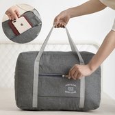 Travel bag- Opvouwbare reistas - Trolley tas - Reis organizer - Handbagage tas - Weekendtas - Waterafstotend- Grijs
