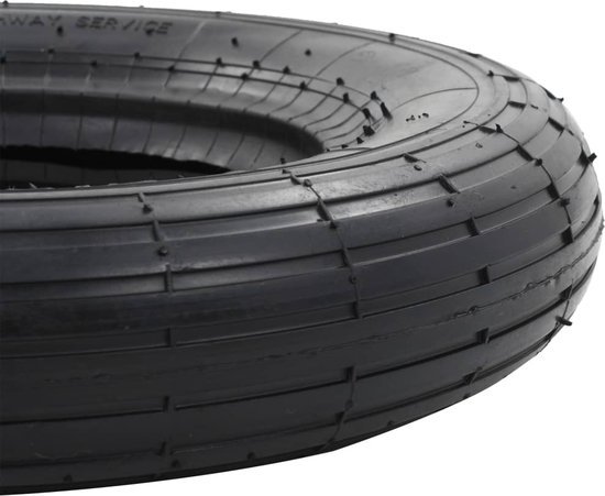 vidaXL - Kruiwagenband - 3.50-8 - 4PR - rubber van VidaXL — afbeelding 4