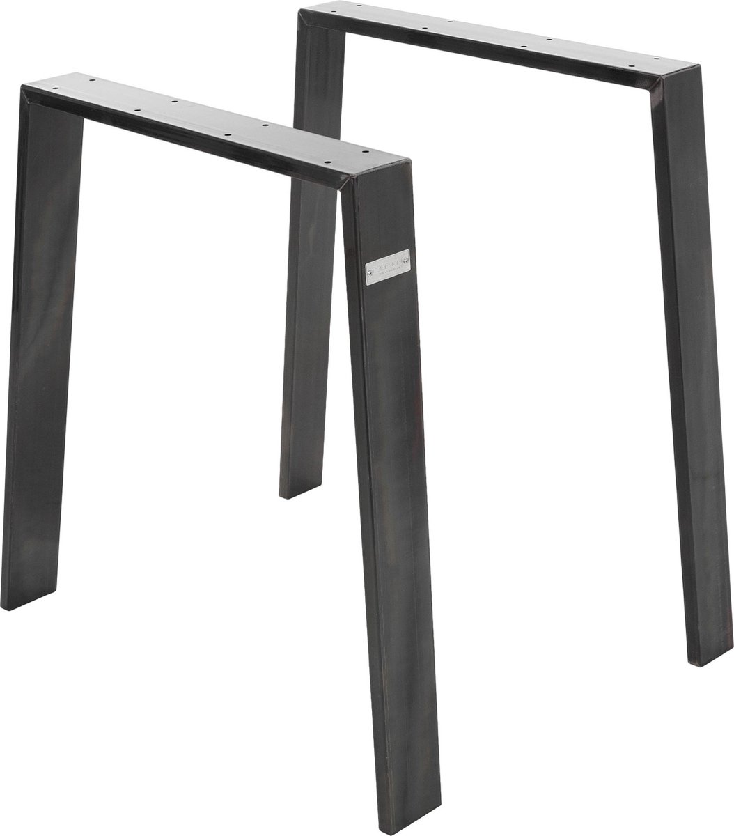 ml-design loft tafelpoten set van 2 75x72cm industrieel roestvrij staal U-vormig industrieel design 8x2 cm profiel metalen tafelframe geschikt voor eettafel of bureau stevige meubelpoten scandic tafellopers voor DIY-projecten en meubels op maata Industrial