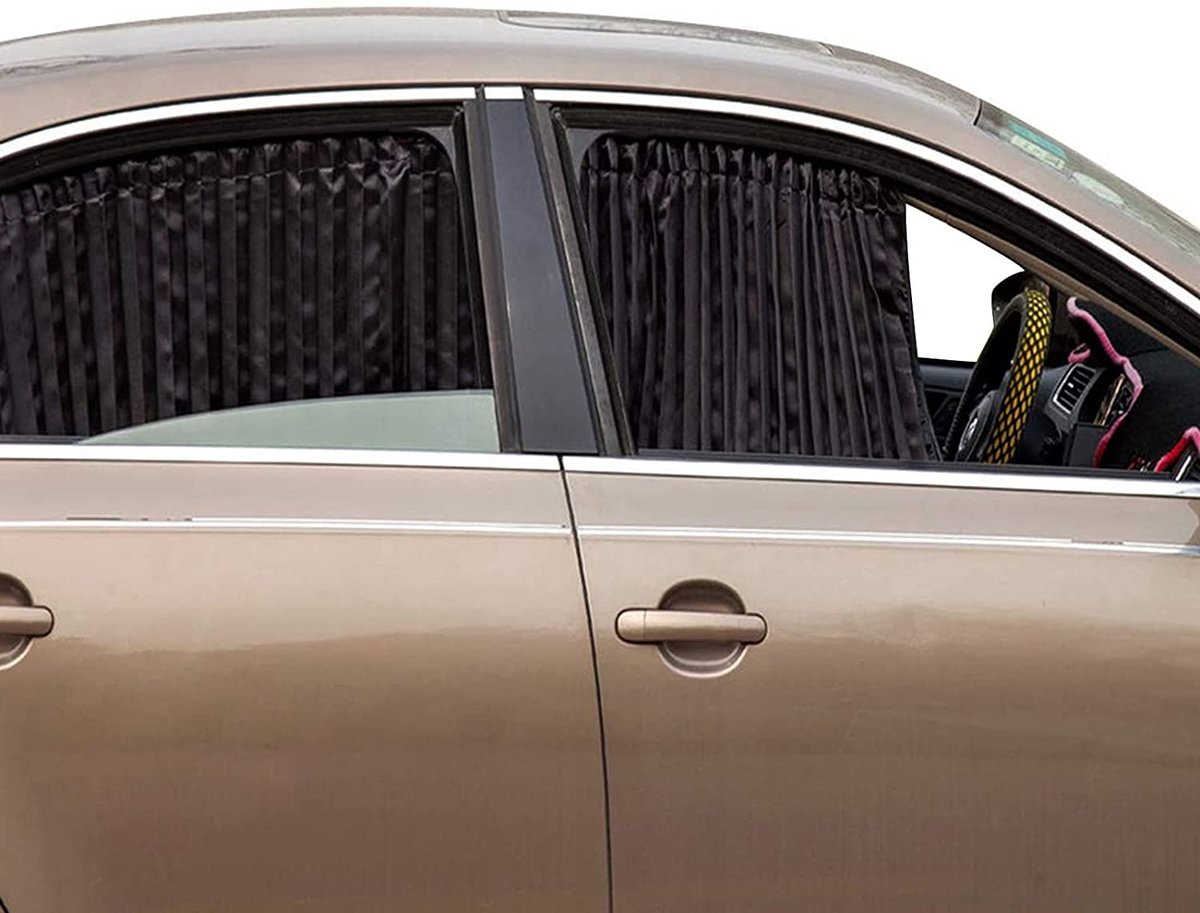 Pare-soleil Magnétique Pour Vitres Latérales Voiture - Lot De 2, 80x50 Cm, Anti-UV Et Protection Intimité - Installation Facile Sans Outils