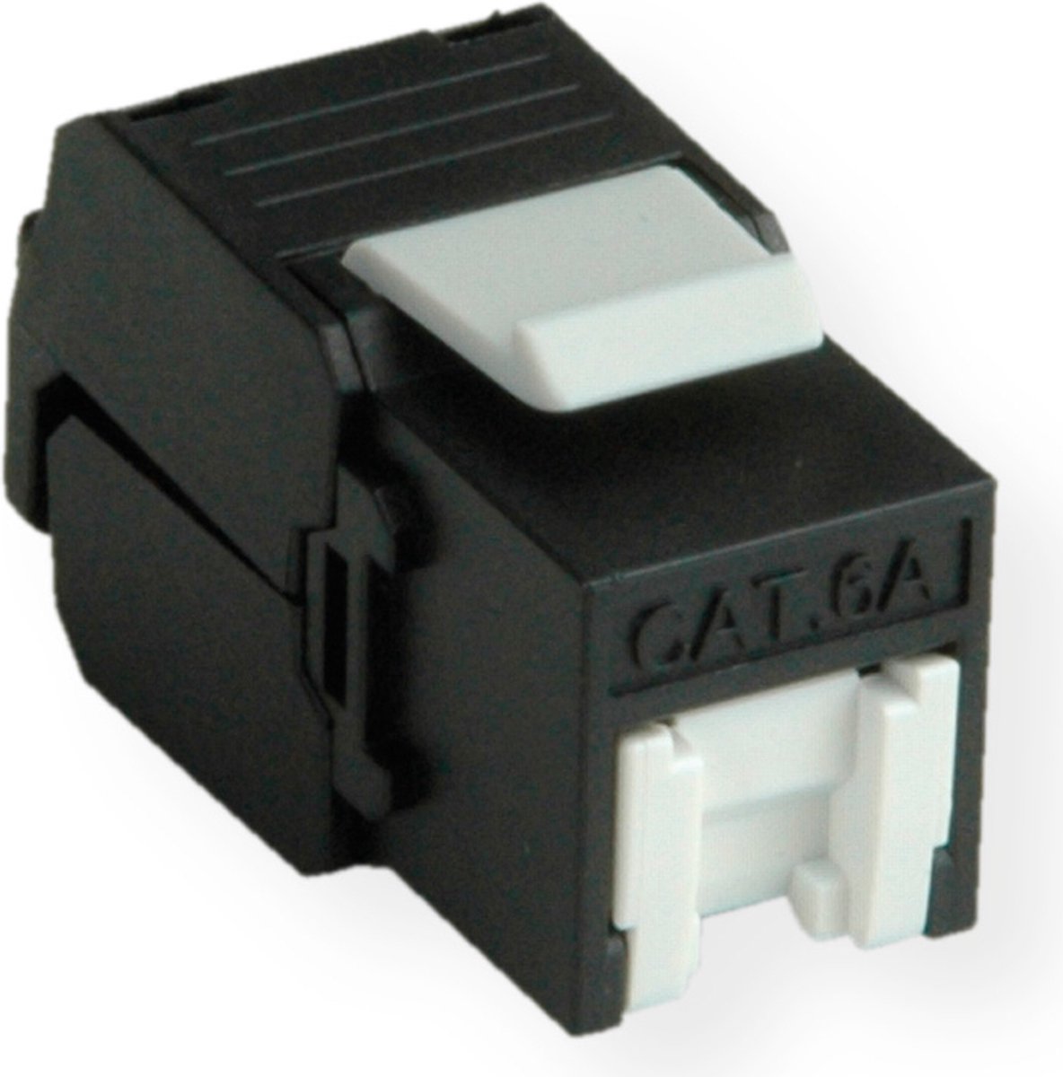 ROLINE Cat.6A (Klasse EA) Keystone, RJ45, niet afgeschermd, zonder gereedschap, zwart