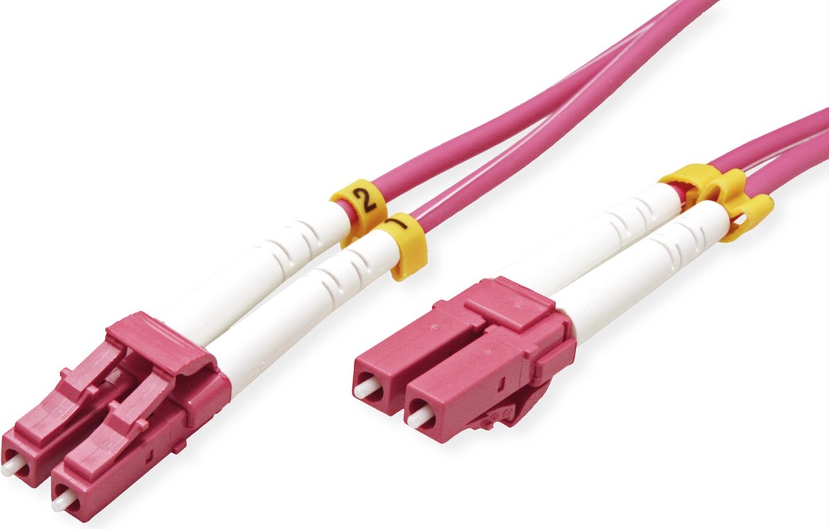 VALUE F.O. kabel 50/125µm OM4, LC/LC, violet, 3 m