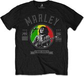 Bob Marley Rebel Music Heren T-shirt M