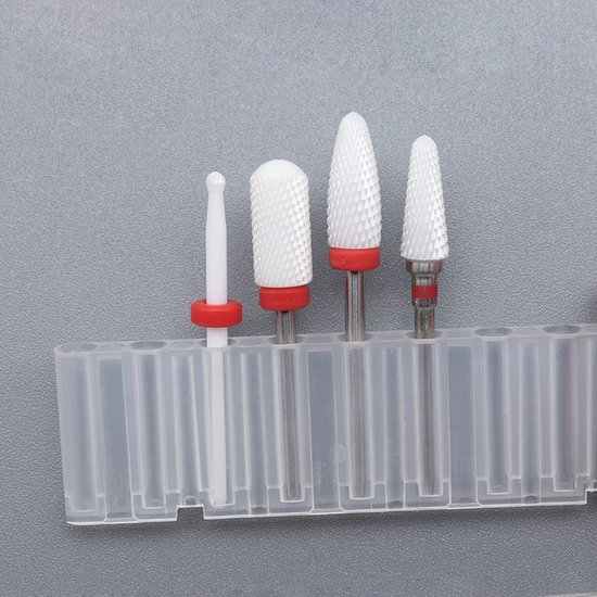 Keramische Frees - Nagel Frees - Keramische nagelboortjes - Pedicure en Manicure - Nagelfrees Bitje - Nagelboortjes - Keramische Nail Boren Set 4 stuks