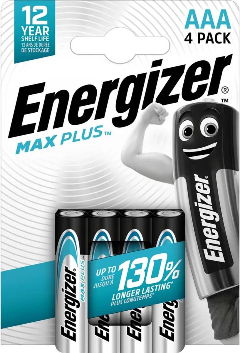 Alkaline-Batterij AAA | 1.5 V DC | 4-Blister