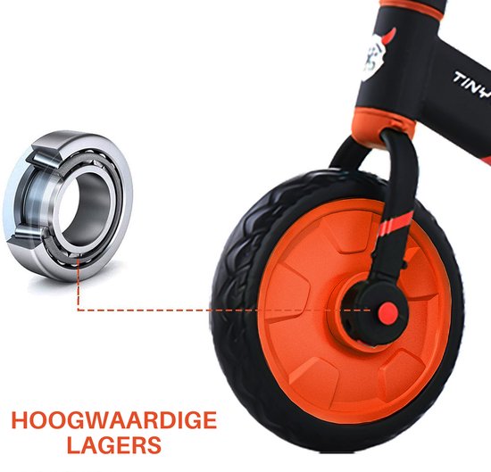 UBRAVOO Fit 'n Joy Bicicleta de Entrenamiento para niños pequeños, Bicicleta de Equilibrio 4 en 1 para niños con Pedales y Ruedas de Entrenamiento, Triciclo para Andar en Bicicleta para 2-5