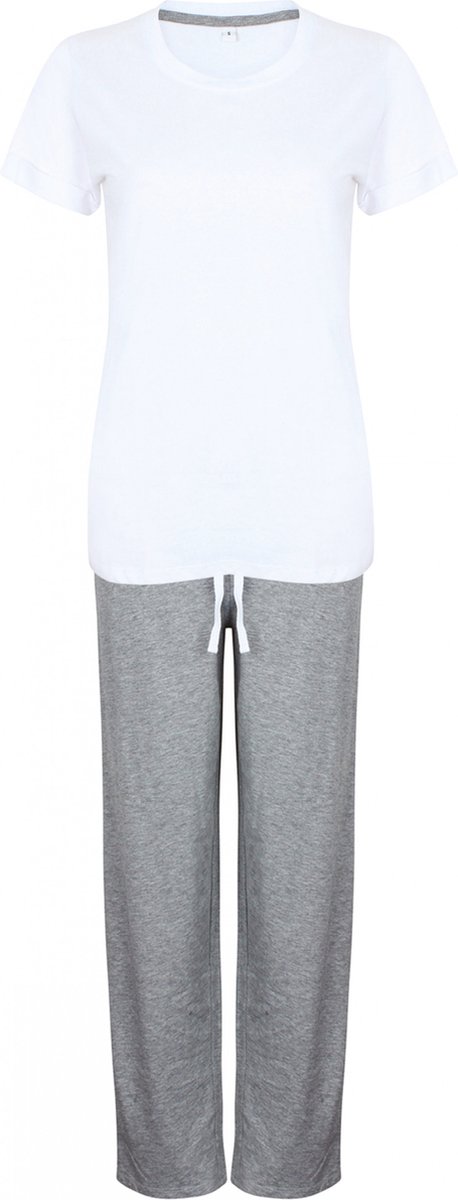 Towel City Pyjama's Dames 44 EU (XL) Towel City White / Heather Grey 85% Katoen, 15% Viscose