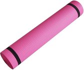 Team Bicep Yoga Mat - Roze - 3mm - Antislip Fitness Mat voor Yoga - Incl. Straps voor opslag en transport