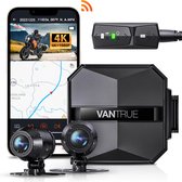 Vantrue F1 4K Dual Wifi GPS Caméra de tableau de bord pour moto