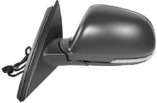 Rétroviseur électrique Droit Van Wezel - Pour Nissan Qashqai J10 2007-2009 - Chauffant, Rabattable - Noir