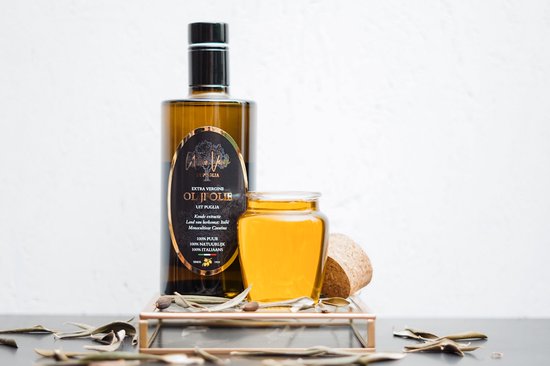 L'Oro Verde Di Puglia - 100% Coratina Olijfolie - Eerste Pers - uit Italië - 500ML - Extra Vergine - Superieure Kwaliteit