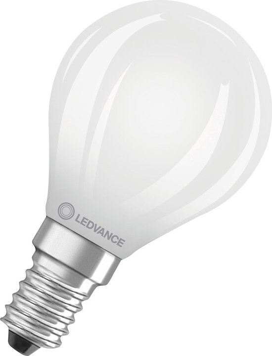 Ledvance Classic LED E14 Peer Filament Mat 5.5W 806lm - 827 Zeer Warm Wit | Dimbaar - Vervangt 40W