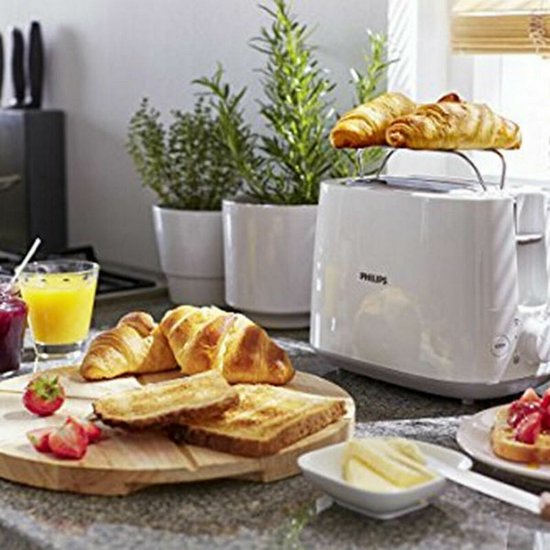 Philips Daily Collection Grille-pain, 8 réglages, access. réchauffe-viennoiseries intégré