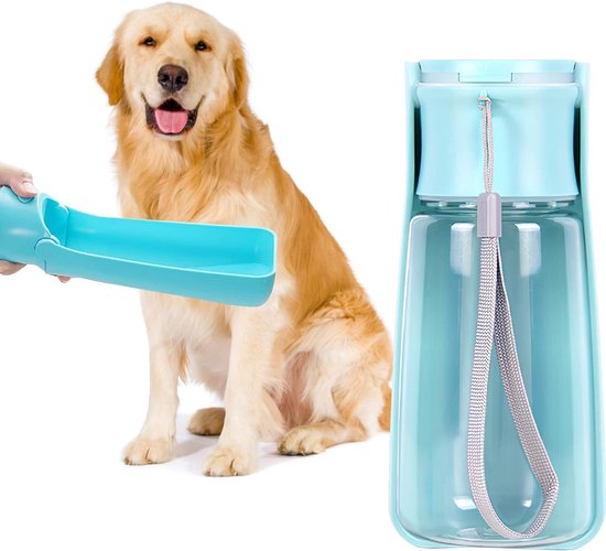 Gourde avec distributeur d'eau pour chien