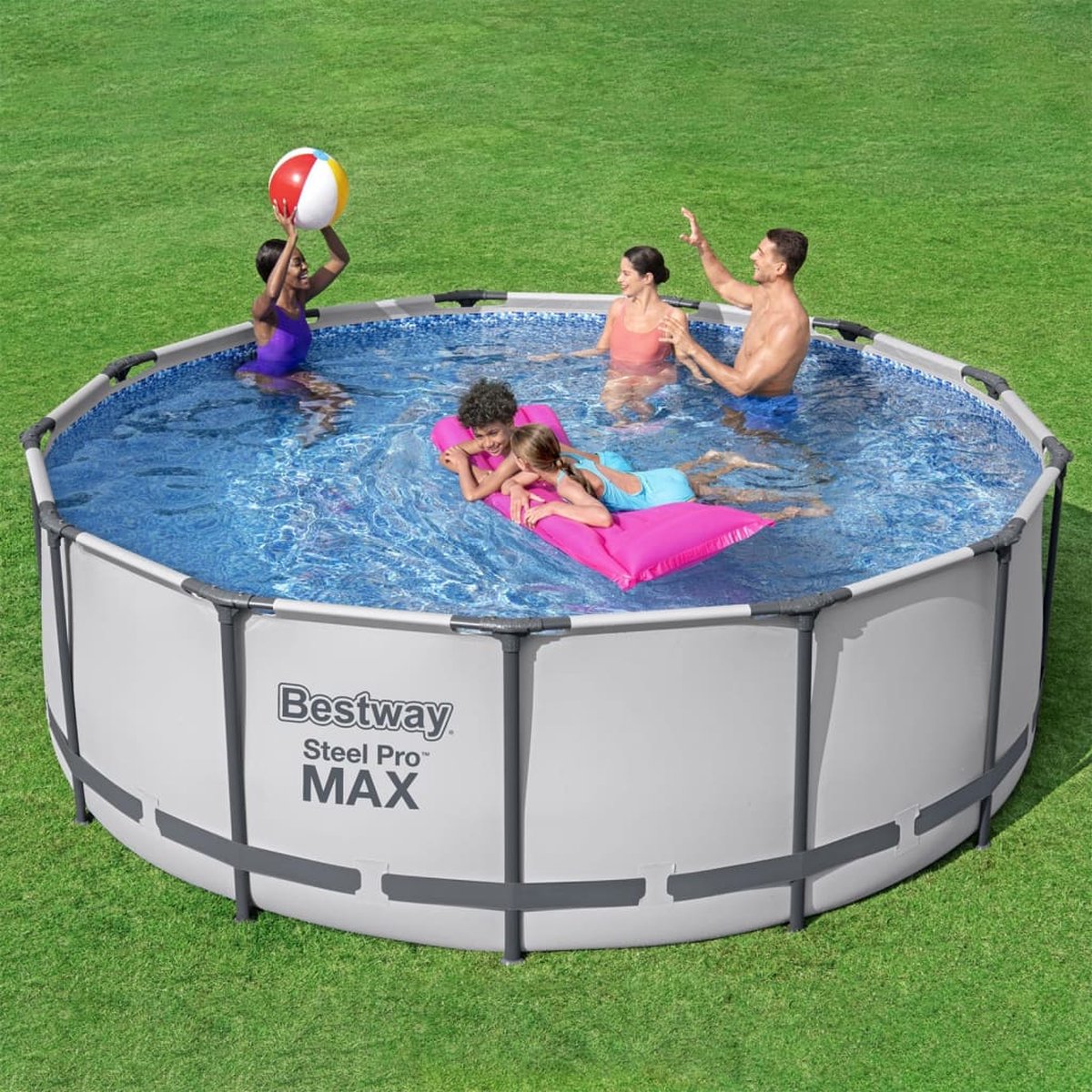 Bestway - Steel Pro MAX - Opzetzwembad inclusief filterpomp en accessoires  - 396x122... | bol.com