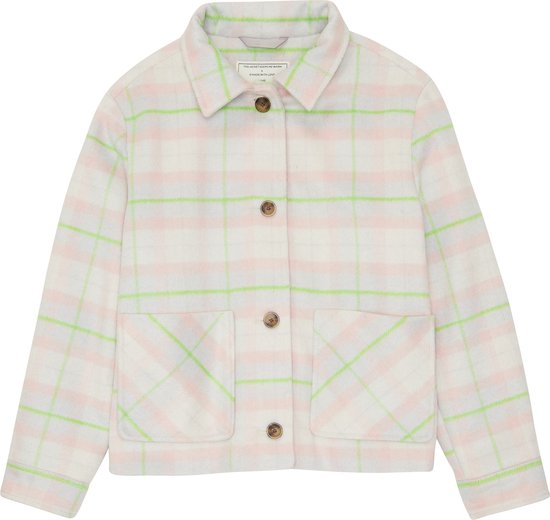 TOM TAILOR cropped checked overshirt Meisjes Jas - Maat 140