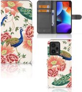Telefoonhoesje met Pasjes geschikt voor Xiaomi Redmi Note 12 Pro Plus Pink Peacock