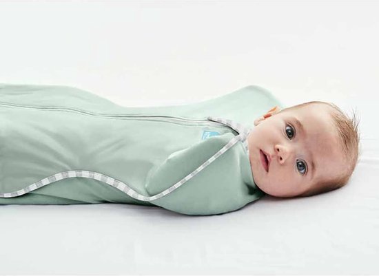 Love to Dream™ Babyslaapzak Swaddle Up™ - Inbakeren - Baby 0-3 maanden - 3.5-6 kg - Zomer - 0.2 TOG- Olijf groen