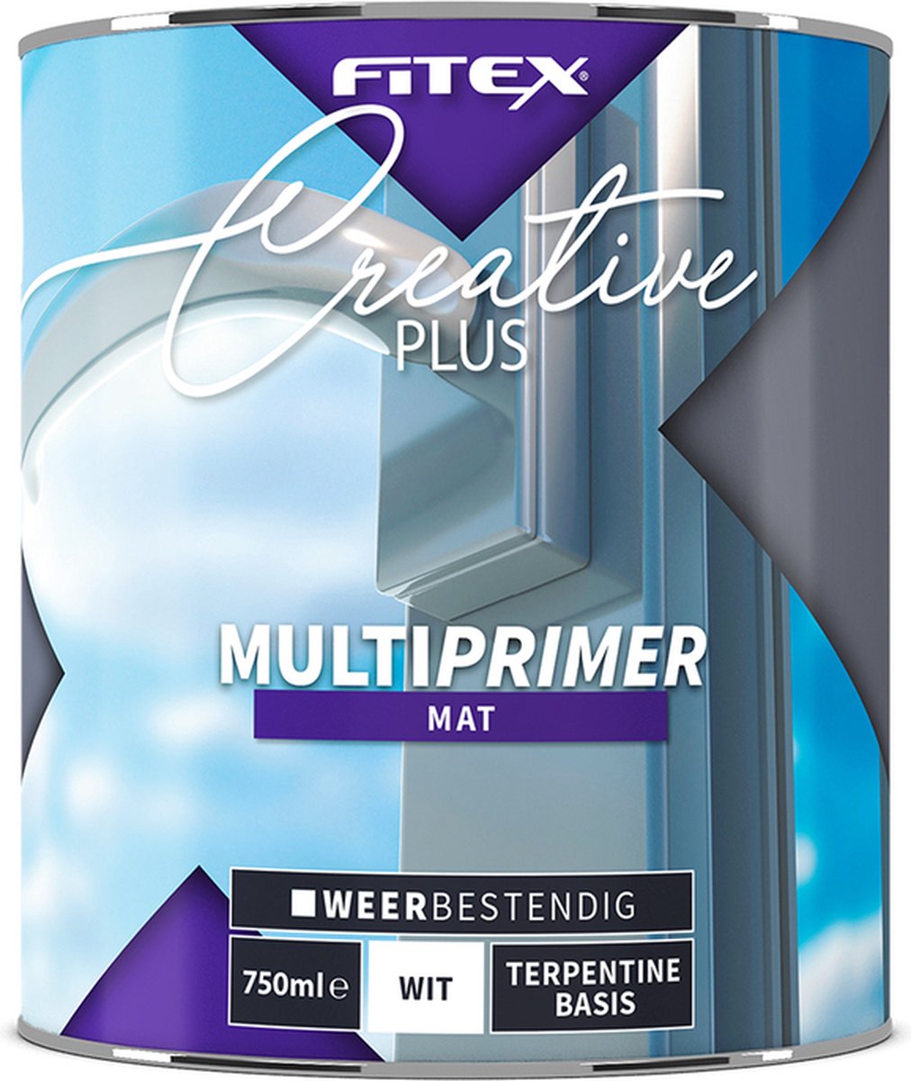 Fitex Creative Plus Fitex Creative+ Multiprimer Grondverf Dekkend Buiten Terpentine basis Mat