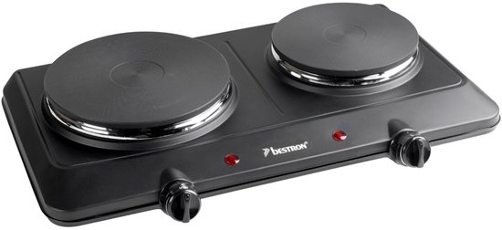 Bestron elektrische dubbele kookplaat
