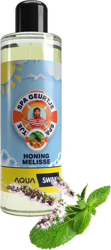 Aquaswan Honing-Melisse Spa Geur - exclusief verkrijgbaar - bubbelplezier vol zoete verrassingen - een magische mix van ontspanning en rustgevend - Overheerlijke geuren geschikt voor: bad, whirlpool, opblaasbare spa en hot tub - Spa geur fles 250 ml