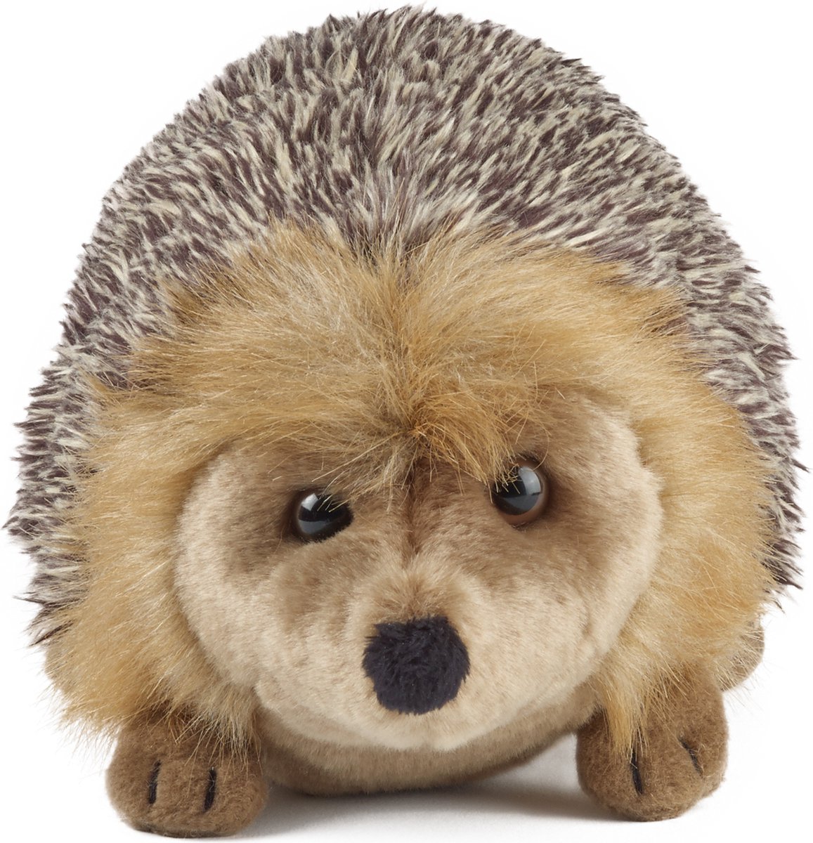 Egel knuffel - bruin - pluche - 23 cm - egelknuffel - egeltje - Bosdieren knuffeldieren - Speelgoed voor kind