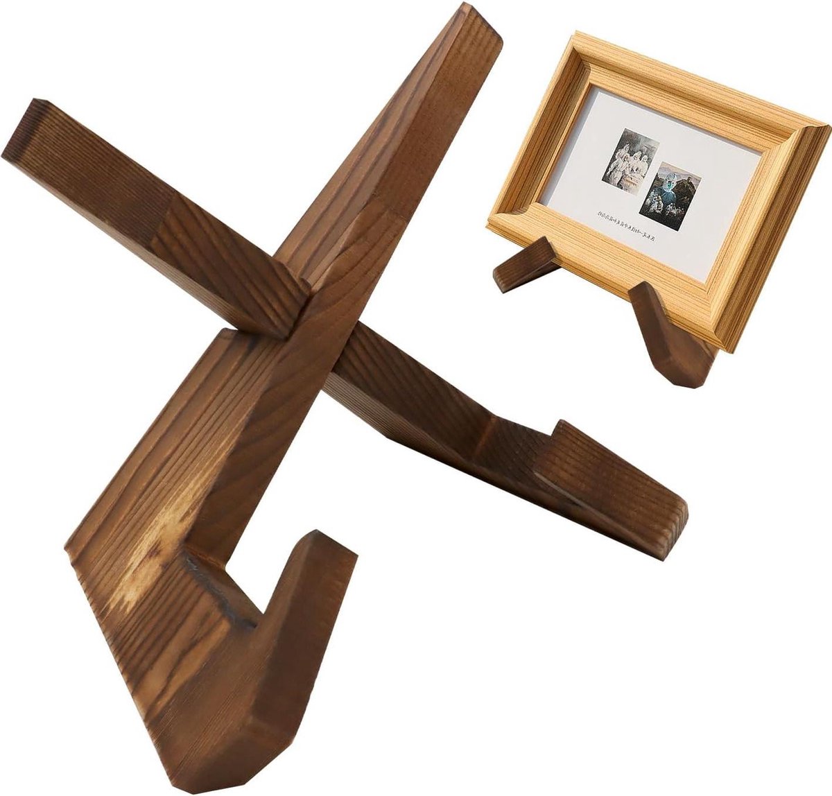 Boekenstandaard Houten Bordenstandaard 65 Inch Tabletstandaard Lezen Fotolijsthouder Hergebruik