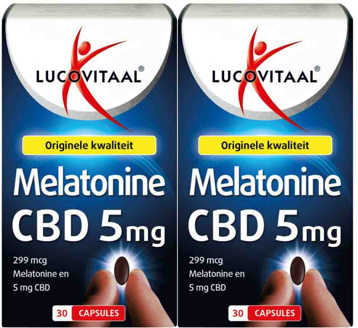 Goedkoopste 2x Lucovitaal Melatonine CBD 5mg 30 tabletten