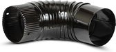Bocht 90° Emaille Zwart 0.5mm (120mm).