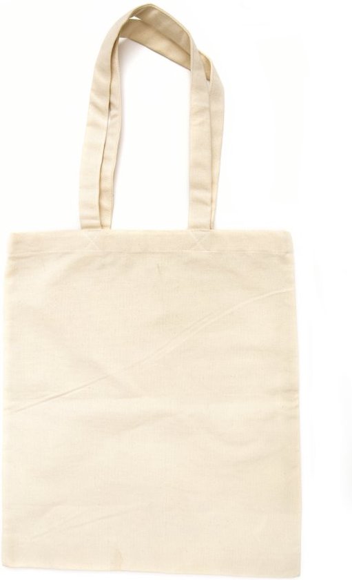 Katoenen draagtas in Ecru - 20 stuks