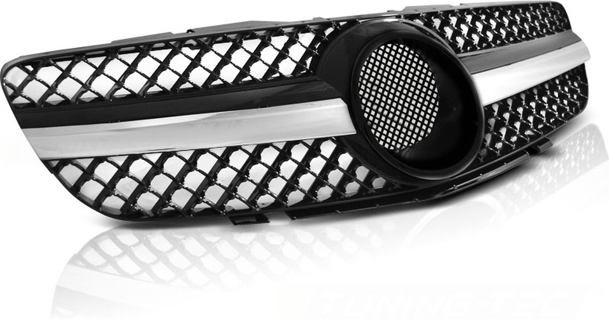 Grill MERCEDES SL R230 01-06 CL63 STIJL ZWART CHROOM