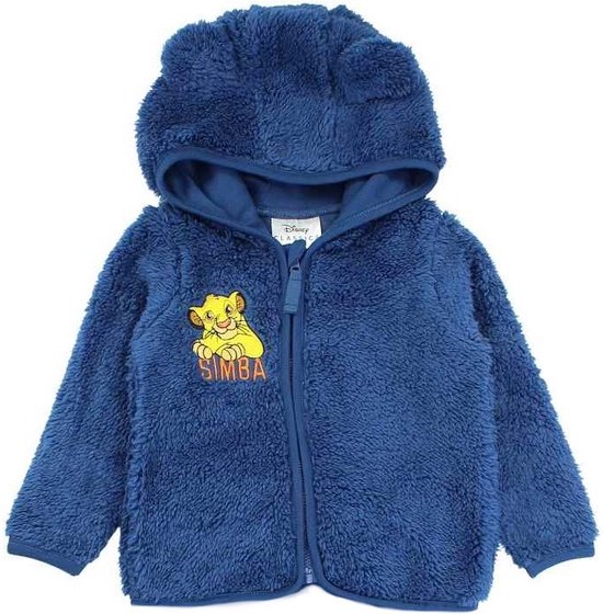 Disney Lion King Vest Simba Teddy Blauw Maat 80 12 maanden bol