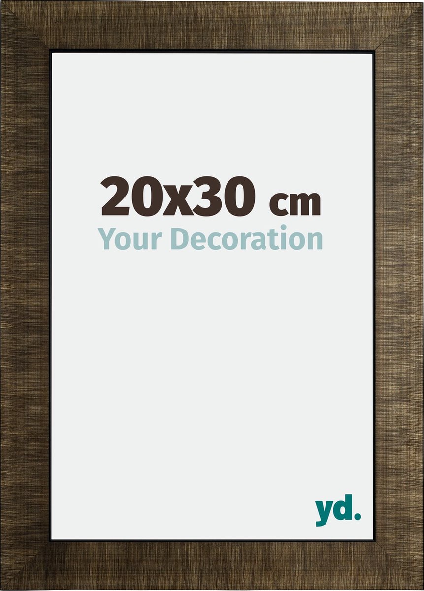 Your Decoration - Fotolijst 20x30 cm - Hout - Champagne Geborsteld - Leeds