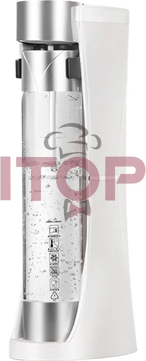 ITOP Bruiswater Maker Sodamachine Koolzuurwaterapparaat Bruiswatertoestel 1L Sodastreamer