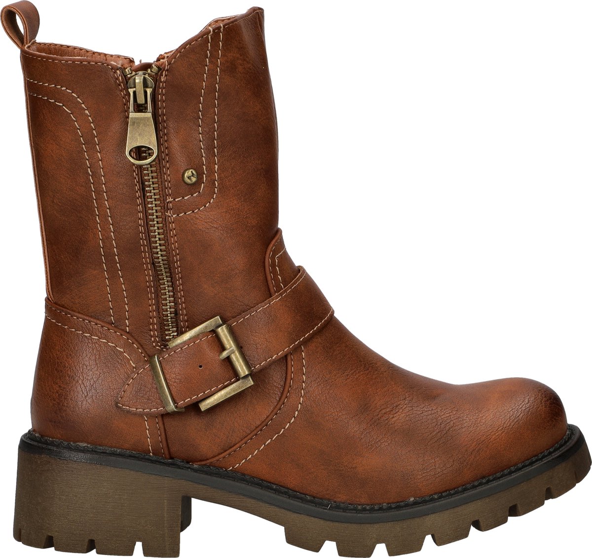 Dolcis dames boot - Cognac - Maat 40
