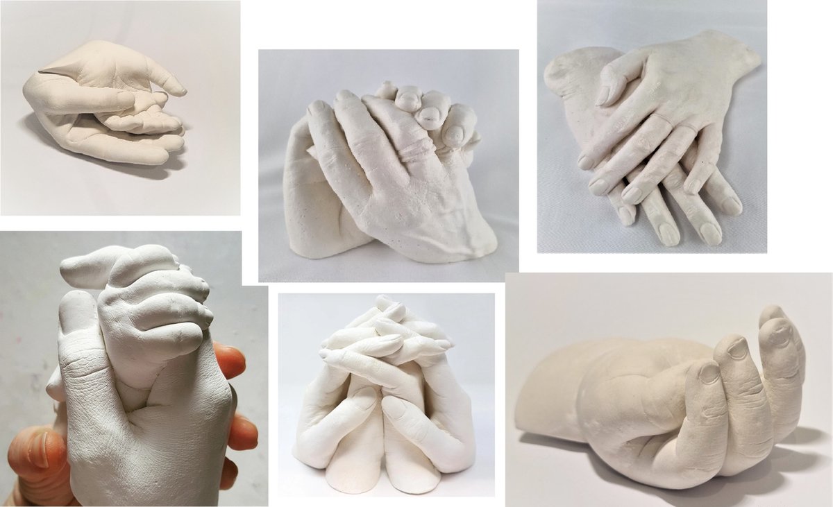 Goedkoopste Handen beeld | Gips Handen | 3D | Alles in één Pakket | Bestaat uit 150 gram Casting Mix Poeder & 350 gram Gips | Voor een baby/kinder handje | Body Casting | Extensso® | Gipsafdruk | Alginaat | Afdruk | Handen | Babyshower | Hobby Pakket